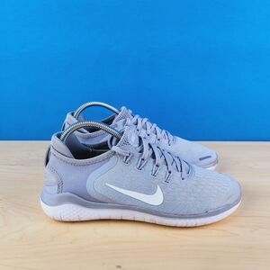 Nike Free Run 2018 Mens Size 7.5‎ Shoes Wolf Grey White Volt Running 942836-003
